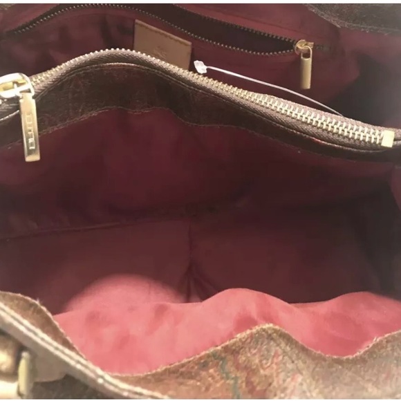 Vintage ETRO Purse Bag Paisley Women Shoulder Coated Canvas
Leather - Picture 11 of 11